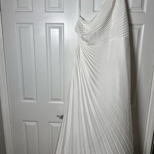 Fashion Nova White One Shoulder Dress